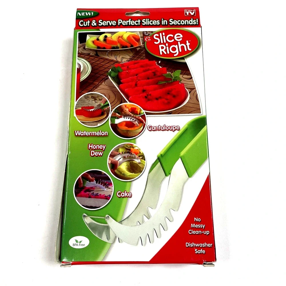 EZ‎ Slice Right Watermelon Cantaloupe Honey Dew Cake Slicer As Seen On Tv
